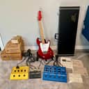 Roland G-505 Synth Guitar, GR-300 & GR-100 Synth Module w/ US-2 Control Box 1981 - Metallic Red (Original Owner)