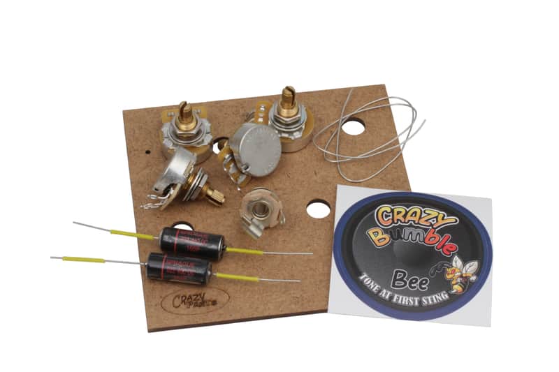 Vintage style Electric Upgarde Kit Shortshaft for Gibson Les Paul incl. Black Beauty Caps image 1