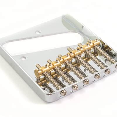 Telecaster® Vintage Style Bridge With 6 Brass Saddles image 2