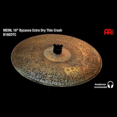 Meinl Byzance Extra Dry Thin Crash Cymbal 16" image 2
