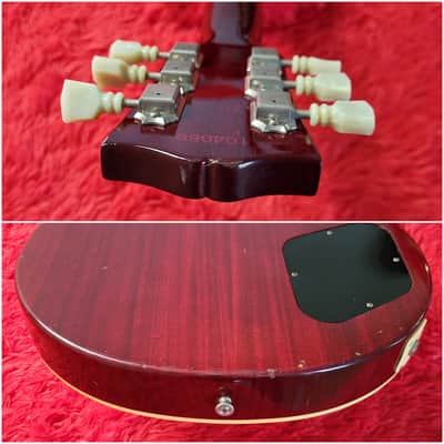 Super Rare Aria Pro II LS-1500VD Leopard Model 1981 - Left-Handed - Cherry Sunburst Lacquer Finish - Les Paul Standard - Flame Top - Original Covered DiMarzio PAF's - Made In Japan - MIJ image 18