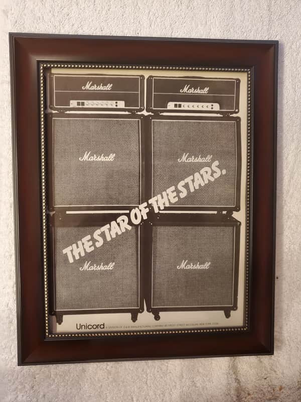 1979 Marshall Amps Promotional Ad Framed JMP Stacks Original image 1