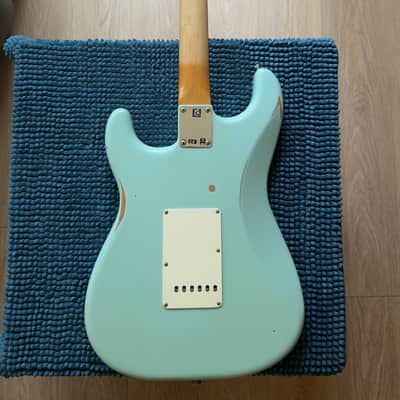 Fender CME Road Worn '60s Stratocaster Daphne Blue - Relic w/CS pickups and Case 7.67lbs image 12