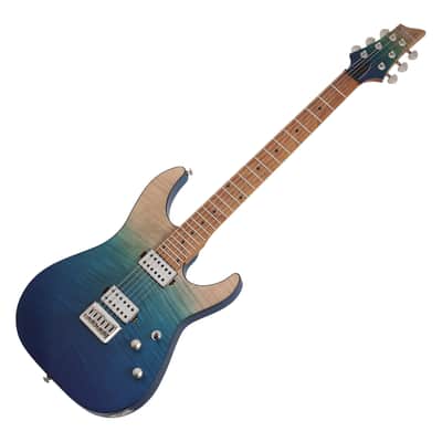 Schecter C-1 Standard Plus guitar in Blue Fade image 1