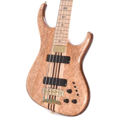 Alembic Europa 5-String Long-Scale w/Red Side LEDs, Birds Eye Maple Fingerboard, Walnut Core, & Walnut Backplates (Serial #U14695) image 2