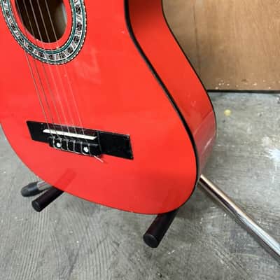 Martin Smith W-34-RD-PK 34 inch 1/2 Size Classical Guitar - Red #465 image 8