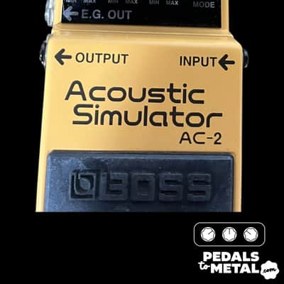 Boss AC-2 Acoustic Simulator (Silver Label) 1997 - 2006 - Yellow X14978 image 2