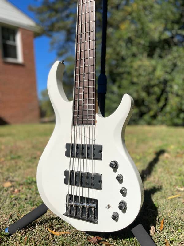 Sire 2nd Generation Marcus Miller M2 WHP 5-String with Rosewood Fretboard- White Pearl image 1