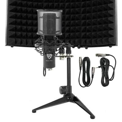Rockville RCM PRO Studio/Recording Podcast Condenser Microphone+Isolation Shield image 1