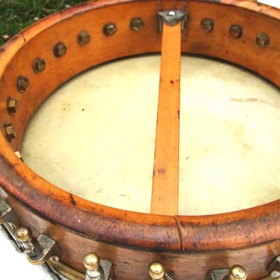Slingerland Tenor Banjo, 1920's, 17 Fret, 10 3/4" Head, Tone Ring, Fancy Inlays image 10