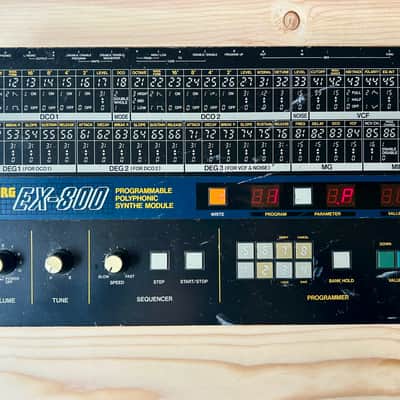 Korg EX-800 Programmable Polyphonic Synthe Module 1984-1985 - Black