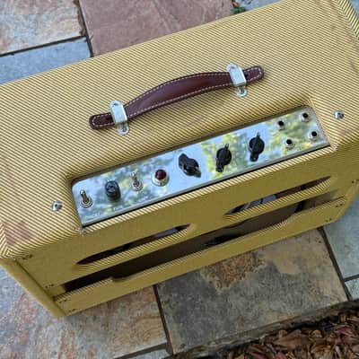 Weber Handwired Tweed Deluxe 5E3 Narrow Panel 15-Watt 1x12" Guitar Combo 1955 - 1960 - Tweed image 2
