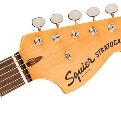Squier Classic Vibe '70S Stratocaster HT HSS Electric Guitar Laurel Fingerboard, Black Pickguard, Mocha image 4