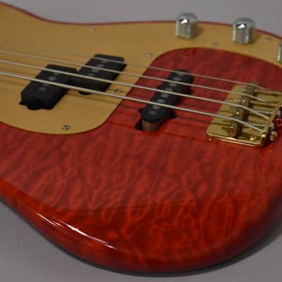 1980s Schecter USA Dallas-Era PJ Bass Employee Build Cherry Red w/OHSC image 11
