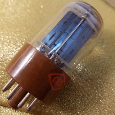 CBS perfect Matched Pair (2) JAN-CHY-5692 tNOS AT1000 TESTED Vacuum Tubes military brown base premium like 6SN7 dual triode 1956-1958 image 12