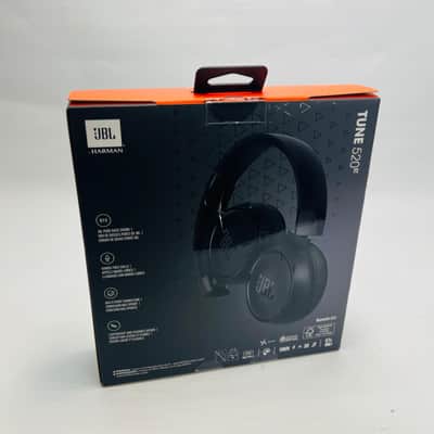 JBL TUNE 520BT Wireless Headphones – Bluetooth, 57H Battery, Pure Bass, Black image 2