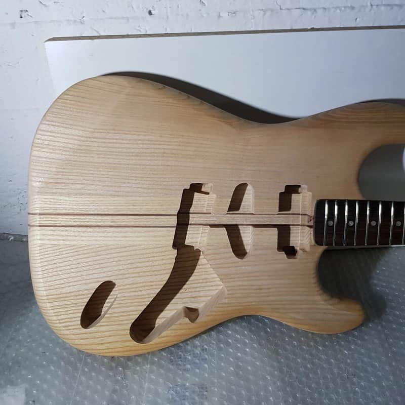 1980's NECK THROUGH SWAMP ASH BODY STR*T - made in GERMANY image 1