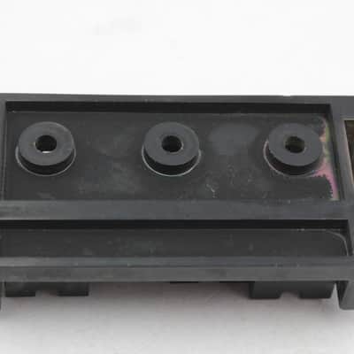 Vintage 1980s Kramer Forum II High-Mass 4-String Bass Bridge - Black, Made in Japan (ESP Era) with Screws image 5