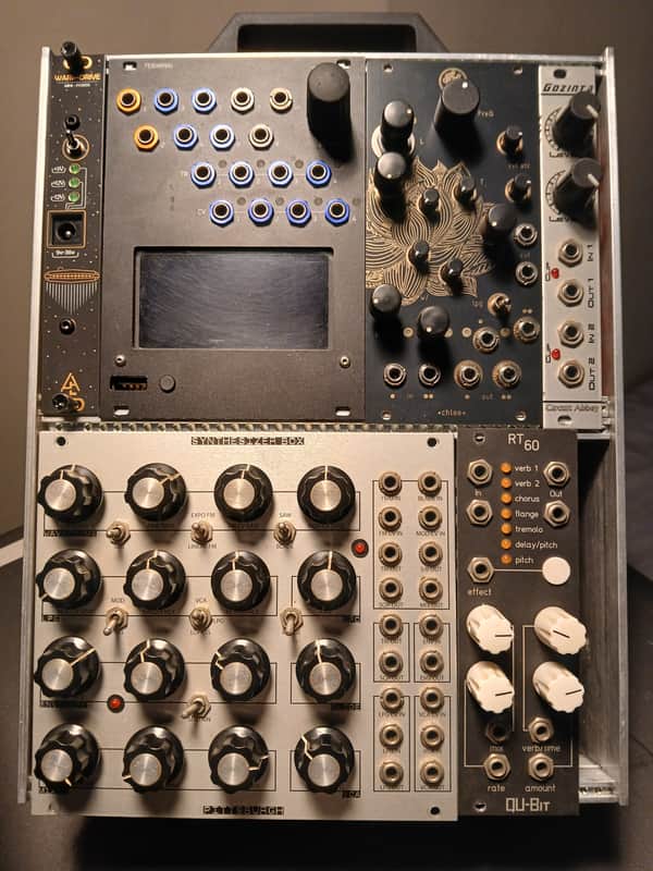 Eurorack Modular System 9 Modules w/ Power Case and Stand image 1