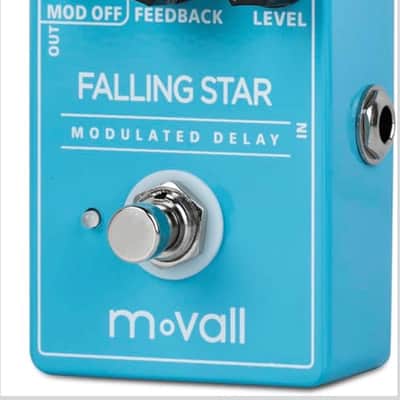 MOVALL MP104 Falling Star Modulated Delay Guitar Effect PedalMoVall MP104 2025 - Blue image 2