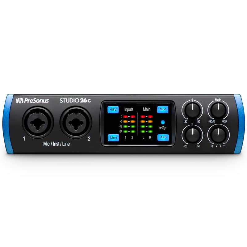 PreSonus Studio 26C 2x4 USB-C Audio / MIDI Interface | Reverb