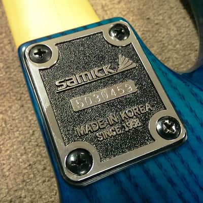 Samick Valley Arts Custom Pro Shop 4 String Early 90's Trans Green image 12