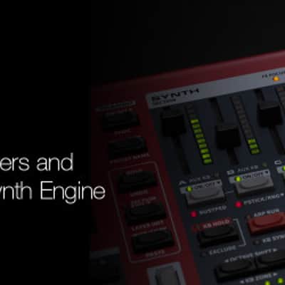Mint Nord Stage 4 73 with a fully weighted Triple Sensor keybed with Physical Drawbars and LED indicators image 5