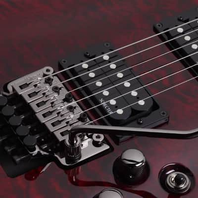 Schecter Schecter 2010 Omen Extreme-FR LH Guitar, Black Cherry image 6