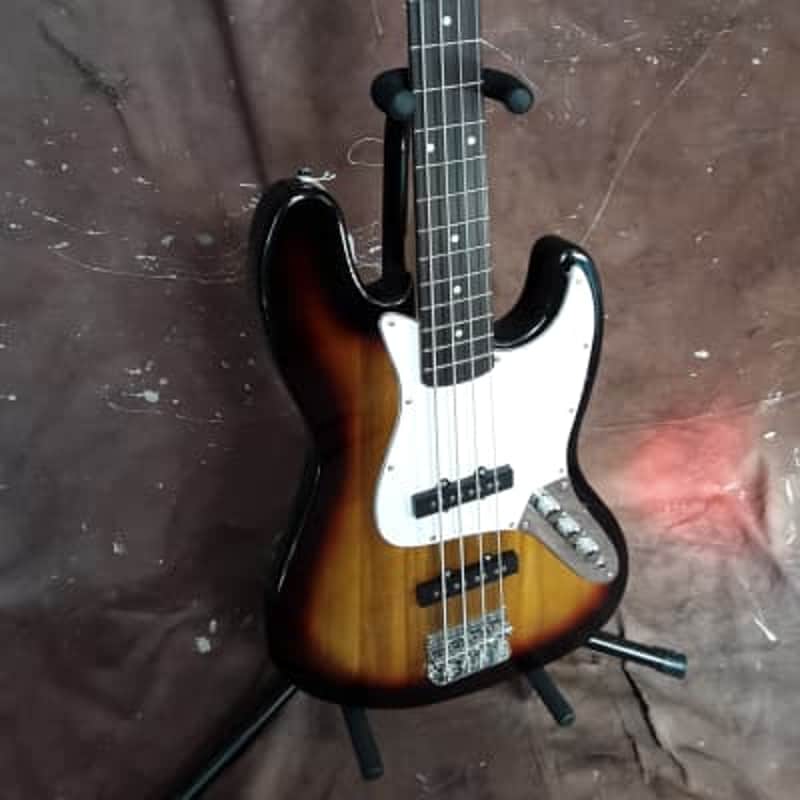 Unbranded Jazz Bass Guitar, 2021, Tobacco Burst image 1