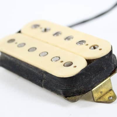 1970s-1980s Vintage DiMarzio PAF Double Cream USA for Gibson Humbucker Pickup image 2