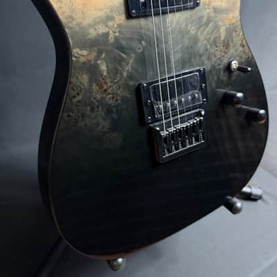 Schecter PT Standard Electric Guitar Black Fade Burst Burl Finish image 6