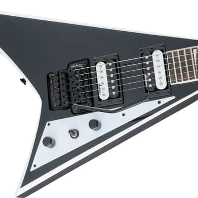 Jackson JS Series Rhoads JS32 - Amaranth Fingerboard - Black with White Bevels image 7