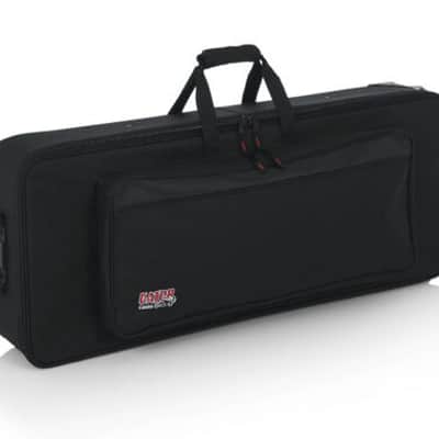 Gator Rigid EPS Foam Lightweight Case w/ Wheels for 49-Note Keyboards GK-49 image 1