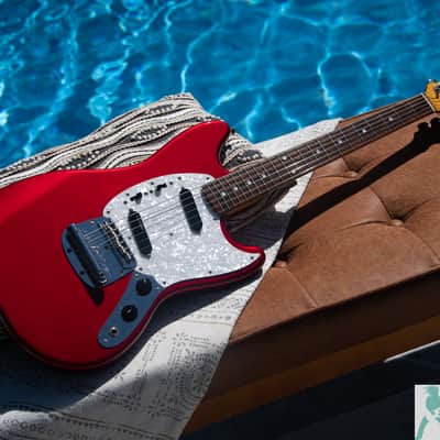 2010 Fender MG69-MH 1969 Mustang Reissue - Old Candy Red - MADE IN JAPAN - Pro Set Up w Perfect Frets/Action/Intonation! image 1