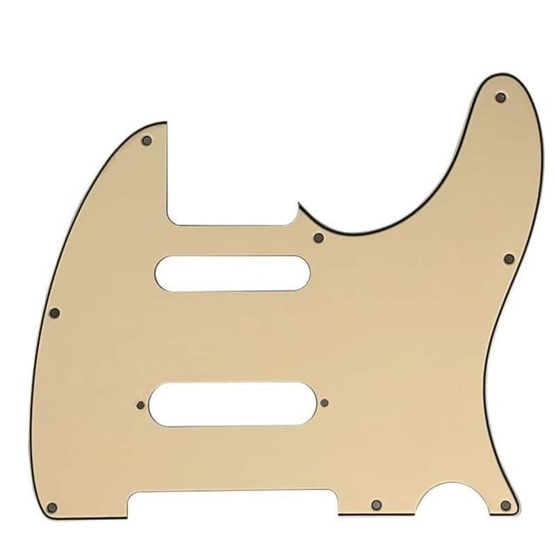 Custom pickguard for US Nashville 62 Tele telecaster-3Ply Vintage Yellow image 1