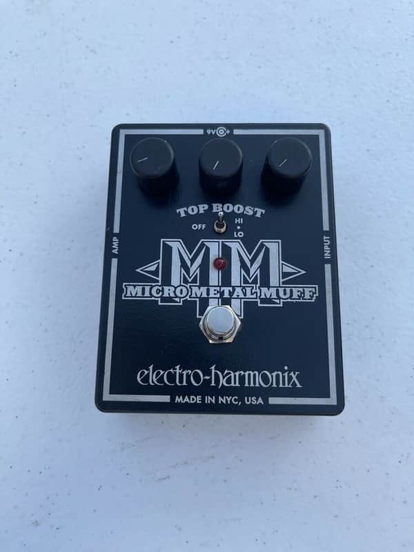 Electro Harmonix Micro Metal Muff With Top Boost Distortion Guitar Effect Pedal image 1