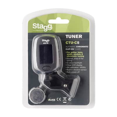 Stagg Clip Tuner Chromatic-BK 2 color backlight image 2