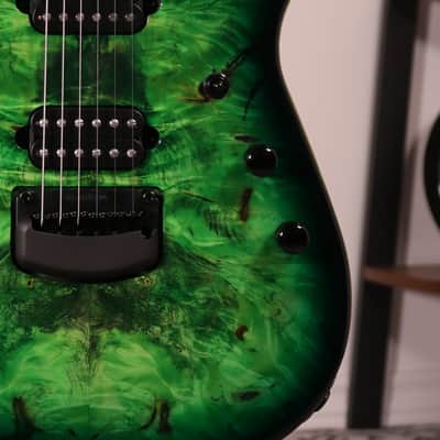 MusicMan Cutlass HT Jason Richardson - Ebony Fingerboard, Buckeye Burl Top Kokiri Forest image 3