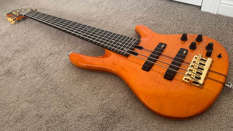Yamaha TRB6P - Orange with Strap Locks image 1