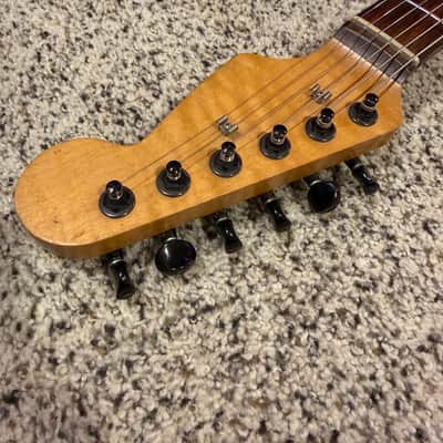 Warmoth Boogie Electric Guitar 7/8ths body Gibson Seymour Duncan 1990s - Natural image 5