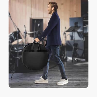 Cymbal Pack, 7 Pieces Cymbals for Drum Set, Alloy Cymbals Drum Set Includes 14" Hi-Hats, 16" Crash, 18" Crash, 20" Ride, 10" Splash, 16" China, Drumsticks & Cymbal Bag image 6