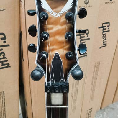 Dean Dean Thoroughbred Select Floyd Quilted Maple (2021) in Natural Black Burst On Sale 6/15-6/20! image 4