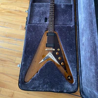 2002 Epiphone Popa Chubby Signature Korina Flying V - Fully Upgraded image 12