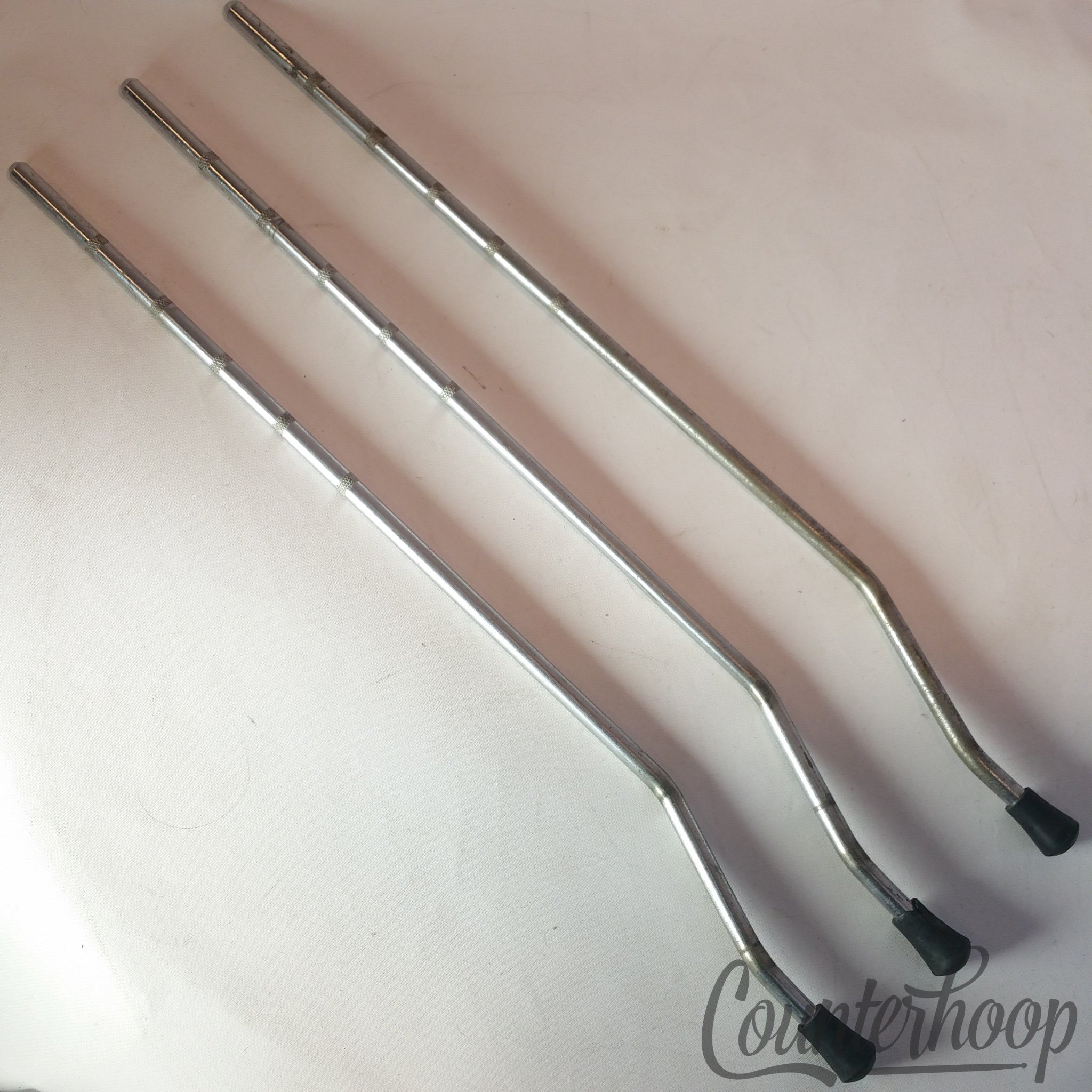 Gretsch 3x 14,16"Floor Tom Drum Legs 20" 5-Ring Knurling Chrome Vintage 60s RB* - Fair / 15/45/29/49 — main photograph