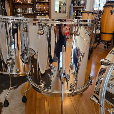 Drum Kits - Pearl Reference One Music City Custom 16x22 8x12 14x16 16x18 (Mirror Chrome) image 9