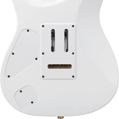 Ibanez LB1 WH Lari Basilio Signature Electric Guitar. White with Case image 2