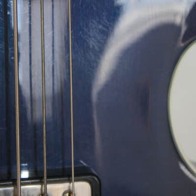 Hofner Contemporary Series Violin Bass Blue With Hard Shell Case image 3