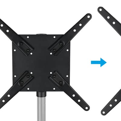Rockville ACC-TV Speaker Pole Mount for TV Monitors Up To 66lbs Universal VESA image 6