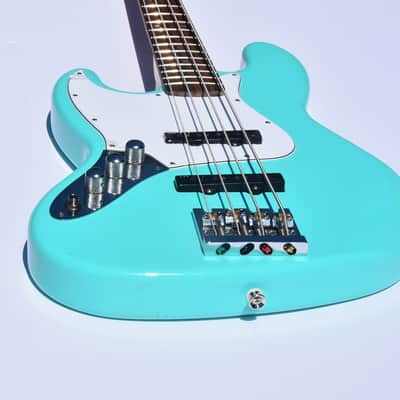 Ankh Instruments 35" scale,Left Hand, Jazz Bass, Bahama Green 2020 Bahama Green image 2