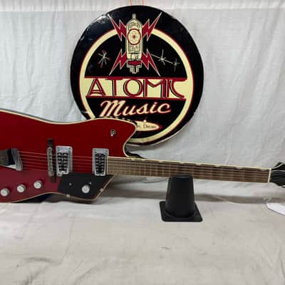 Gretsch G6199 Billy-Bo Jupiter Thunderbird Guitar with COA + Case - MIJ Made In Japan - Red image 2
